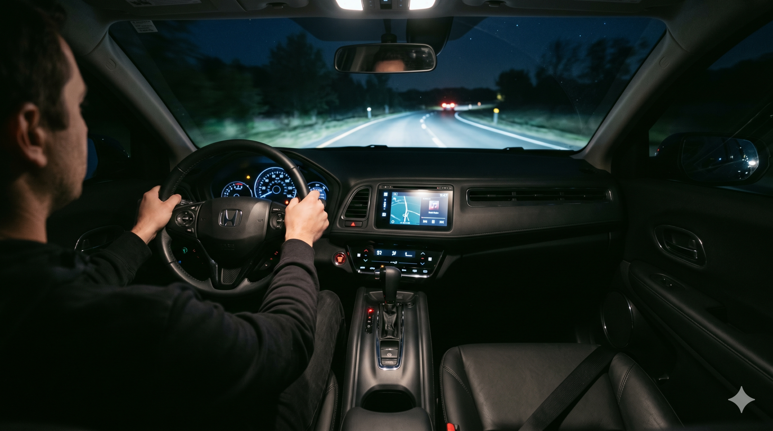 Founder in the driver's seat of a parked car illustrating the founder bottleneck in scaling companies